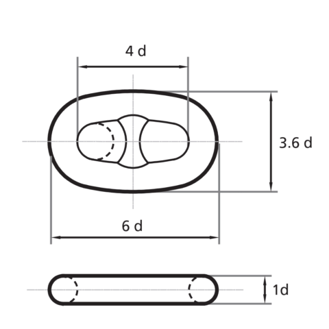 Studlink Chain Common Link Aprox. Dimensions