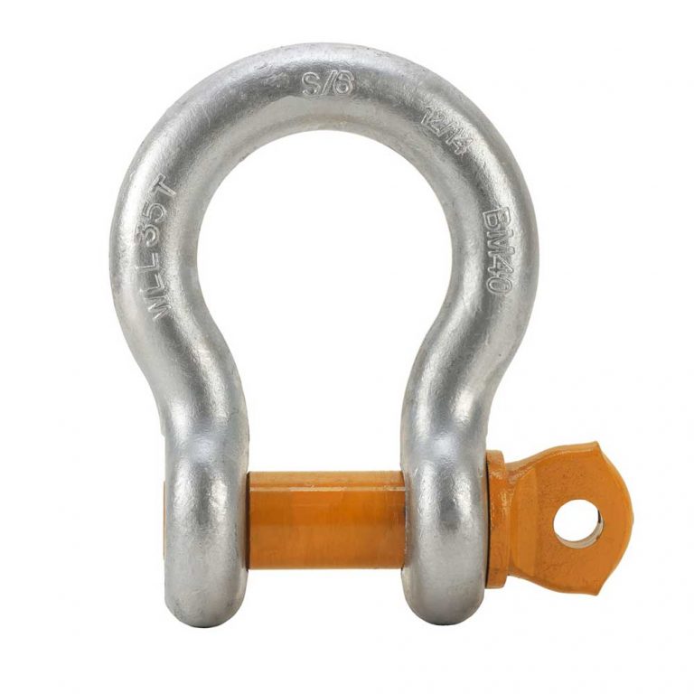 Orange Pin Screw Pin Bow Shackle Grade S