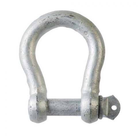 Commercial Screw Pin Bow Shackles Hot Dipped Galvanised